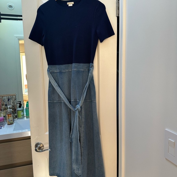 Shoshanna Ashton Mix Media Midi-Dress size small - Picture 4 of 6